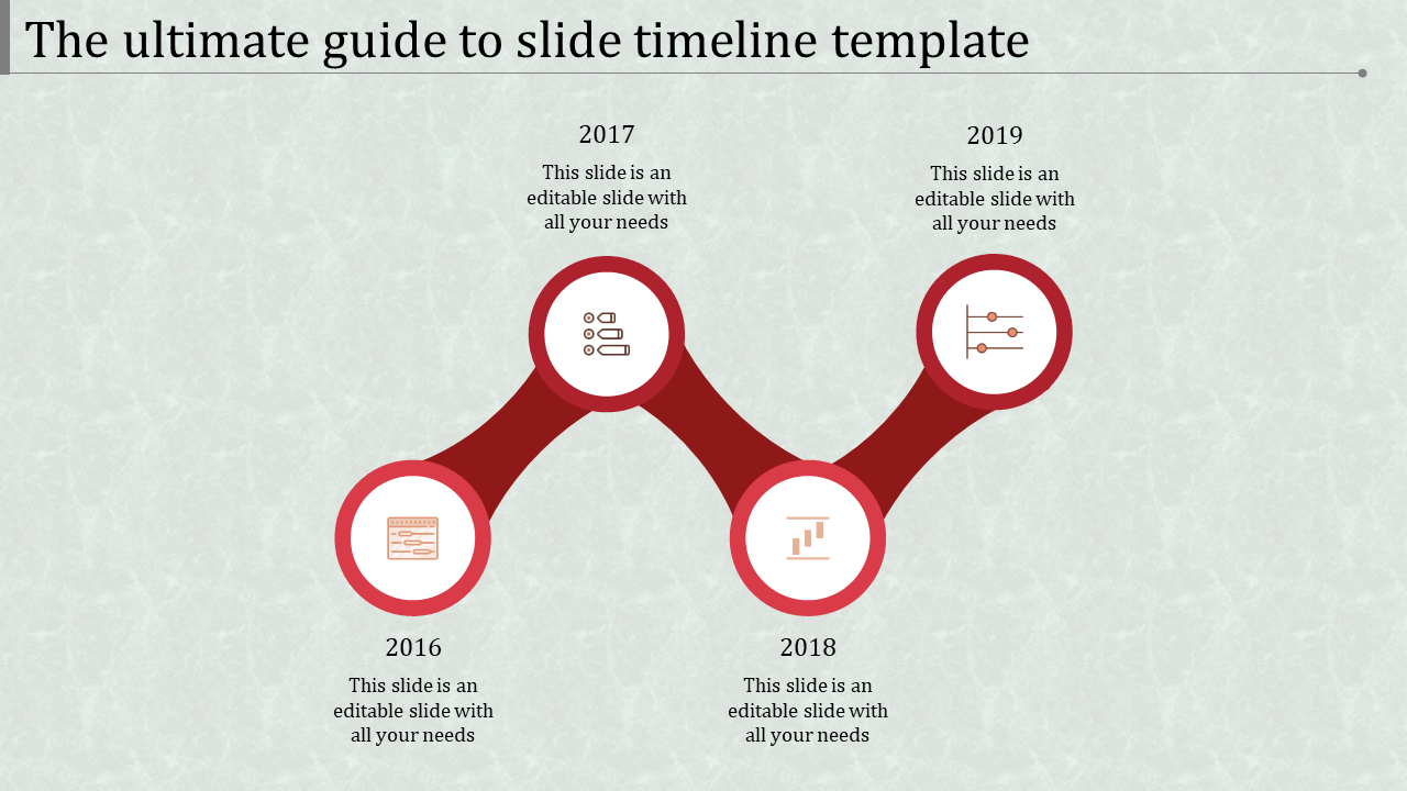 slide timeline template-slide timeline template-4-red